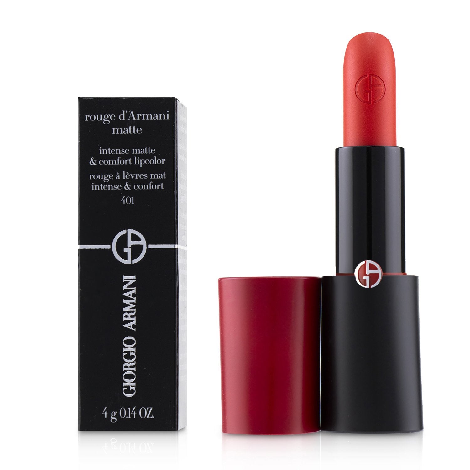 Giorgio Armani/ジョルジオ アルマーニ+ルージュ ドゥアルマーニ マット インテンス マット & コンフォート リップカラー+4g/0.14oz+# 401 Red Fire ブランドコスメ